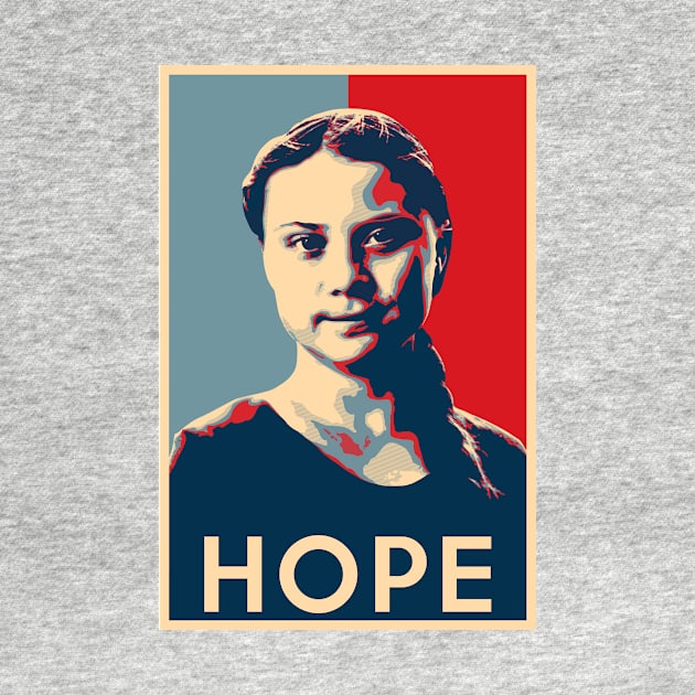 Greta Thunberg - Hope Poster Climate Activist by Quentin1984